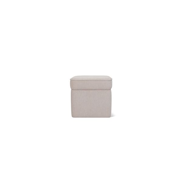 BNIB - Sundays - Pod Storage Ottoman Small Latte - MSRP $390 - OTT-RN-002-021 - 20" W x 20" D x 19"