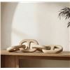 Image 2 : BNIB - Moe's - Toro Decorative Wooden Chain Natural - MSRP $189 - GZ-1187-24 - 27" W x 5" D x 5" H