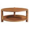 Image 1 : BNIB - Moe's - Olsen Coffee Table Vintage Brown - MSRP $1299 - JD-1088-03 - 39.5" W x 38" D x 16" H