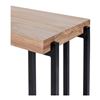 Image 3 : BNIB - Moe's - Mila C-Shape Side Table Natural - MSRP $469 - YC-1005-24 - 16.5" W x 10" D x 23.5" H