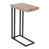 Image 4 : BNIB - Moe's - Mila C-Shape Side Table Natural - MSRP $469 - YC-1005-24 - 16.5" W x 10" D x 23.5" H