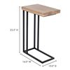 Image 5 : BNIB - Moe's - Mila C-Shape Side Table Natural - MSRP $469 - YC-1005-24 - 16.5" W x 10" D x 23.5" H