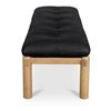Image 3 : BNIB - Moe's - Costello Bench Black - MSRP $1899 - GO-1027-02 - 61" W x 20" D x 18" H