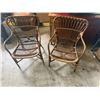 Image 3 : Pair of Rattan and Bamboo Armchairs