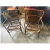 Image 4 : Pair of Rattan and Bamboo Armchairs
