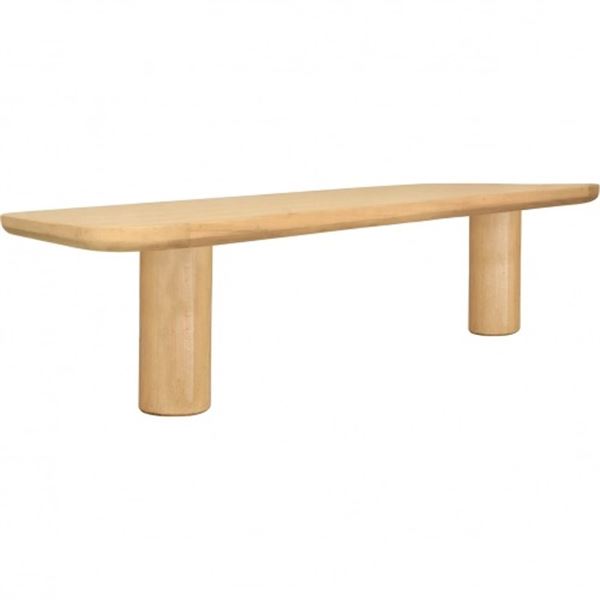 BNIB - Moe's - Anders Small Dining Bench - Natural - $1,549.99 - PP-1025-24-0 - 67"L × 16"