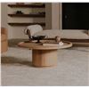 Image 2 : BNIB - Moe's - Cohen Coffee Table Natural - $1,599.00 - QM-1006-24-0 - 38.00"L x 38.00"W x 16.00"H
