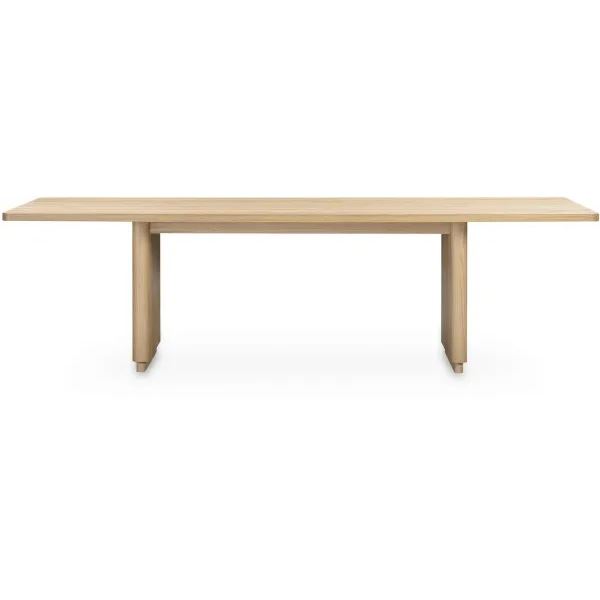 BNIB - Moe's - Round Off Dining Table Large - Oak - $2,949.00 - YR-1011-24-0 - 104.00"L x 39.00"W x