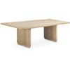 Image 2 : BNIB - Moe's - Round Off Dining Table Large - Oak - $2,949.00 - YR-1011-24-0 - 104.00"L x 39.00"W x 