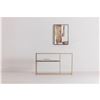 Image 3 : BNIB - Moe's - Mies Marble Console Table - Gold - $1,499.00 - FI-1110-32-0 - 47.5"W x 14"D x 30.5"H