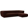 Image 2 : BNIB - Moe's - Zandro Sectional, Right - Warm Brown - $4,499.00 - OA-1036-03-R-0 - 116.75"W x 71.00"