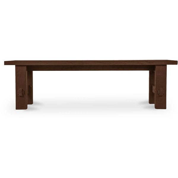 BNIB - Moe's - Esmond Outdoor Dining Bench - Brown - $839.00 - TA-1007-03-0 - 64.00"L x 16.00"W x 18