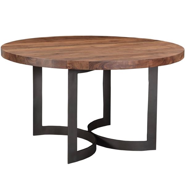 BNIB - Moe's - Bent Dining Table (Round - Smoked) - $2,949.00 - VE-1106-03-0 - 54"W x 54"D x 30"H