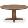 Image 1 : BNIB - Moe's - Charles Round Brown Dining Table - $2,349.00 - VL-1087-03-A - 59.75" W x 59.75" D x 3