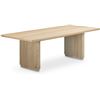 Image 2 : BNIB - Moe's - Round Off Dining Table (Small), Oak - $2,649.00 - YR-1009-24-0 - 88"W x 39"D x 29"H