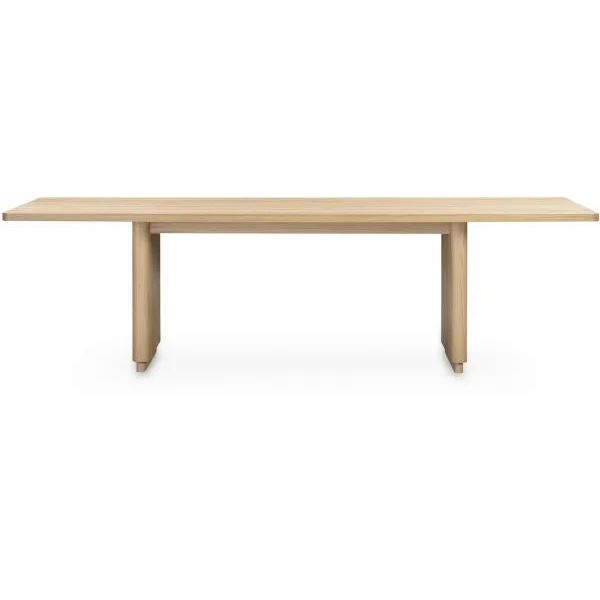 BNIB - Moe's - Round Off Dining Table Large - Oak - $2,949.00 - YR-1011-24-0 - 104.00"L x 39.00"W x 
