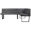 Image 1 : BNIB - Moe's - Hanlon Corner Bench - Dark Grey - $1,949.00 - ER-2066-25-0 - 81"W x 62"D x 33.5"H