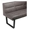 Image 2 : BNIB - Moe's - Hanlon Corner Bench - Dark Grey - $1,949.00 - ER-2066-25-0 - 81"W x 62"D x 33.5"H
