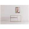 Image 3 : BNIB - Moe's - Mies Marble Console Table - Gold - $1,499.00 - FI-1110-32-0 - 47.5"W x 14"D x 30.5"H