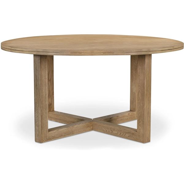 BNIB - Moe's - Joel Dining Table Natural - $3,549.00 - JD-1101-24-0 - 60"L x 60"W x 30"H