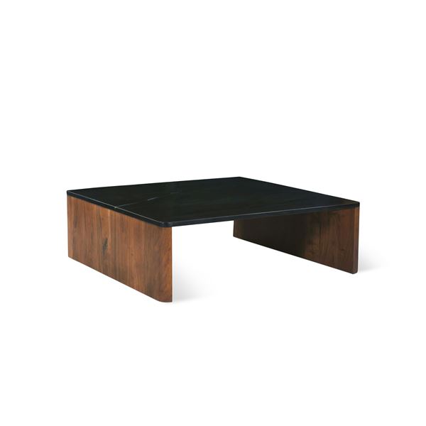 BNIB - Sundays - Form Marble Coffee Table - American Walnut - COF-JD-001-051-0 - 12.0"H X 36.0"D X 3