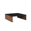 Image 1 : BNIB - Sundays - Form Marble Coffee Table - American Walnut - COF-JD-001-051-0 - 12.0"H X 36.0"D X 3