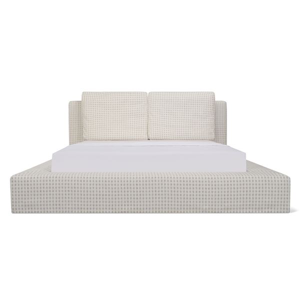 BNIB - Sundays - Movie Nightâ„¢ Storage Bed Queen - Carmel Check - $3,490.00 - BED-RN-036-1