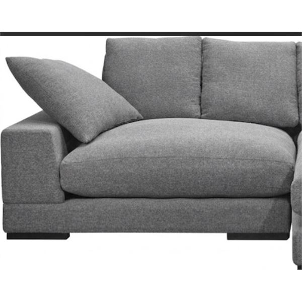 BNIB - Moe's - Plunge Sectional Anthracite 3 Seater Left Arm Facing - TN-1004-15-A