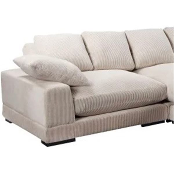 BNIB - Moe's - Plunge Sectional Cappuccino 3 Seater Left Arm Facing - TN-1004-14-A