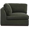 Image 1 : BNIB - Moe's - Rue Corner Chair Deep Green - MSRP $2,199 - MO-1010-27 - 40.6" W x 40.6" D x 23.6" H