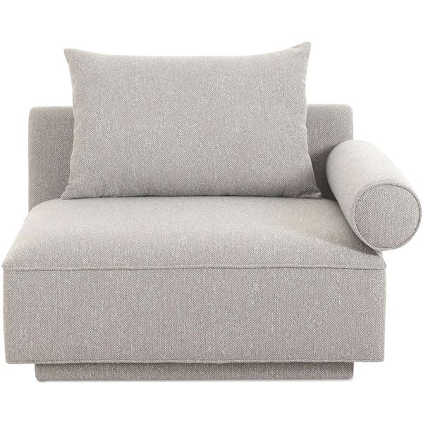 BNIB - Moe's - Rosello Right Arm Facing Chair Light Grey - MSRP $1,299 - OA-1009-29 - 41.25" W x 37.