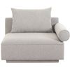 Image 1 : BNIB - Moe's - Rosello Right Arm Facing Chair Light Grey - MSRP $1,299 - OA-1009-29 - 41.25" W x 37.