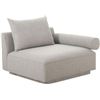 Image 2 : BNIB - Moe's - Rosello Right Arm Facing Chair Light Grey - MSRP $1,299 - OA-1009-29 - 41.25" W x 37.