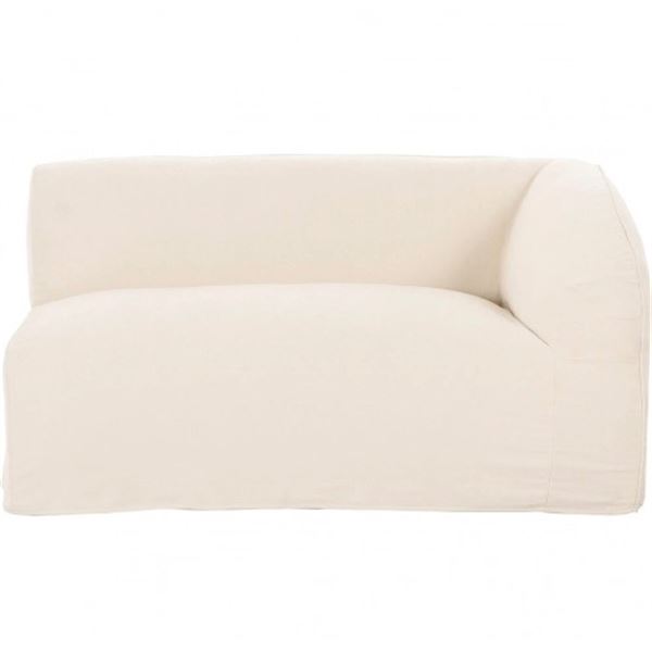 BNIB - Moe's - Isla Right Arm Facing Chair Beige - MSRP $1,849 - OA-1079-34 - 59.8" W x 41.7" D x 29