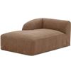 Image 3 : BNIB - Moe's - Isla Left Arm Facing Chaise Mocha - MSRP $2,749 - OA-1083-03 - 44" W x 76.3" D x 29.9
