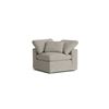 Image 1 : BNIB - Sundays - Movie Night Corner Chair Standard Oatmeal - MSRP $1290 - COR-YJ-905-007 - 38" W x 3