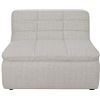 Image 2 : BNIB - Moe's - Lino 2pc Modular Armless Sofa Set Textured Oat - MSRP $4,298 - Includes 2 Slipper Cha