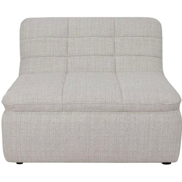 BNIB - Moe's - Lino Slipper Chair Textured Oat - $2,149 MSRP - XQ-1026-34 - 42.5" W x 43.3" D x 31.9