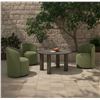 Image 5 : BNIB - Moe's Deacon Outdoor Dining Table (Deep Bronze) - MSRP $4,199 - 60" W x 60" D x 31" H - FI-11