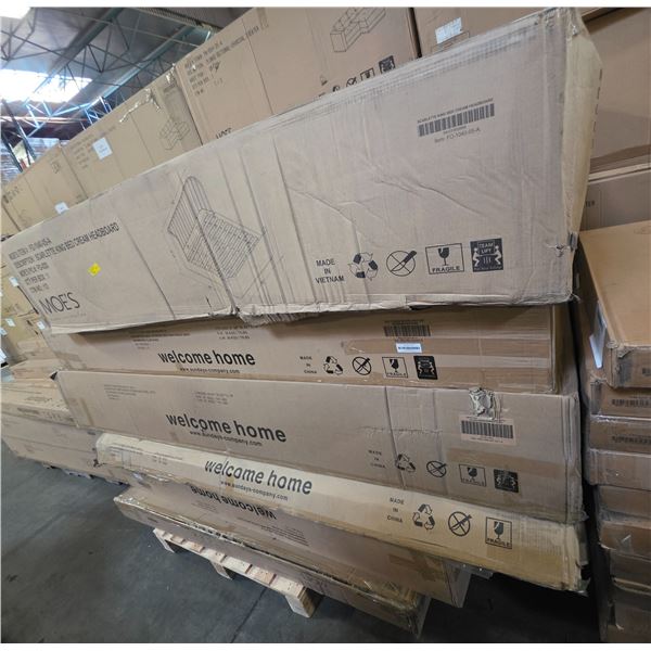 Pallet Lot: includes Moe's and Sunday's Headboards ONLY