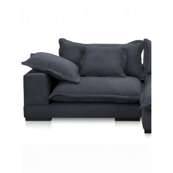 BNIB - Moe's - Daydream Incomplete Sectional - Slate Blue - UB-1028-19-A