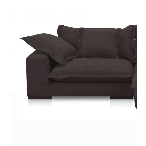 BNIB - Moe's - Daydream Incomplete Sectional - Dark Brown - UB-1028-20-A