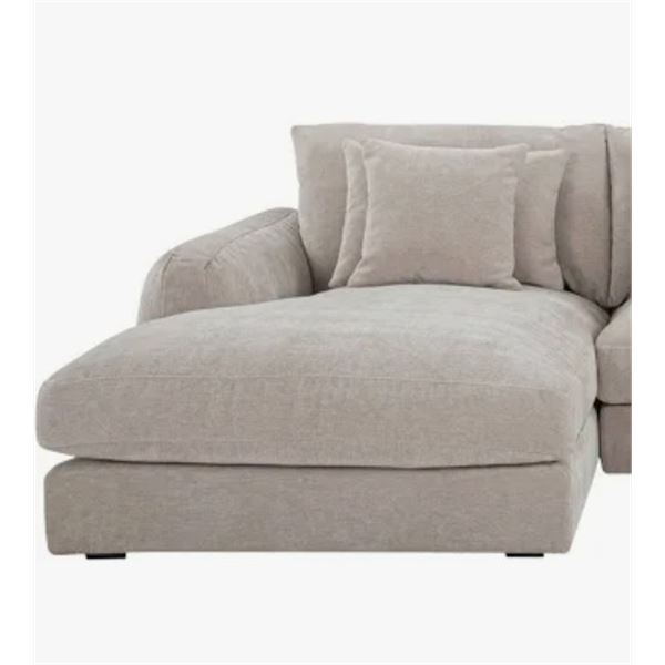 BNIB - Moe's - Berga Sectional Left CHAISE ONLY - Oat - FO-1048-05-L-B