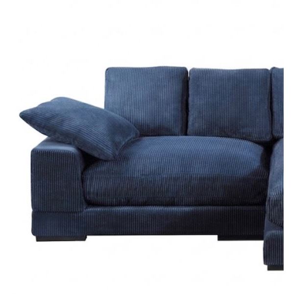 BNIB - Moe's - Plunge Sectional Navy 3 Seater Left Arm Facing - TN-1004-46-A