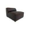 Image 1 : BNIB - Moe's - Form Modular Espresso Brown Leather Slipper Chair - $2,149 MSRP - XQ-1002-20 - 31" W 