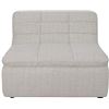 Image 2 : BNIB - Moe's - Lino 2pc Modular Armless Sofa Set Textured Oat - MSRP $4,298 - Includes 2 Slipper Cha