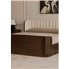 Image 4 : BNIB - Moe's - Scarlette Bed Queen in Cream - MSRP $4,299.00 - FO-1039-05 - 63"W x 85"D x 37"H