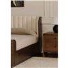 Image 5 : BNIB - Moe's - Scarlette Bed Queen in Cream - MSRP $4,299.00 - FO-1039-05 - 63"W x 85"D x 37"H