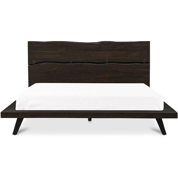 BNIB - Moe's Madagascar Platform Bed - King - Dark Brown - Msrp $2949 - UH-1007-20-0 - 92"W x 89"D x