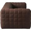 Image 3 : NEW - Moes - Callan Sofa Grid Stitched Dark Brown Aniline Leather - MSRP $9,085 - HO-1001-20 - 100" 